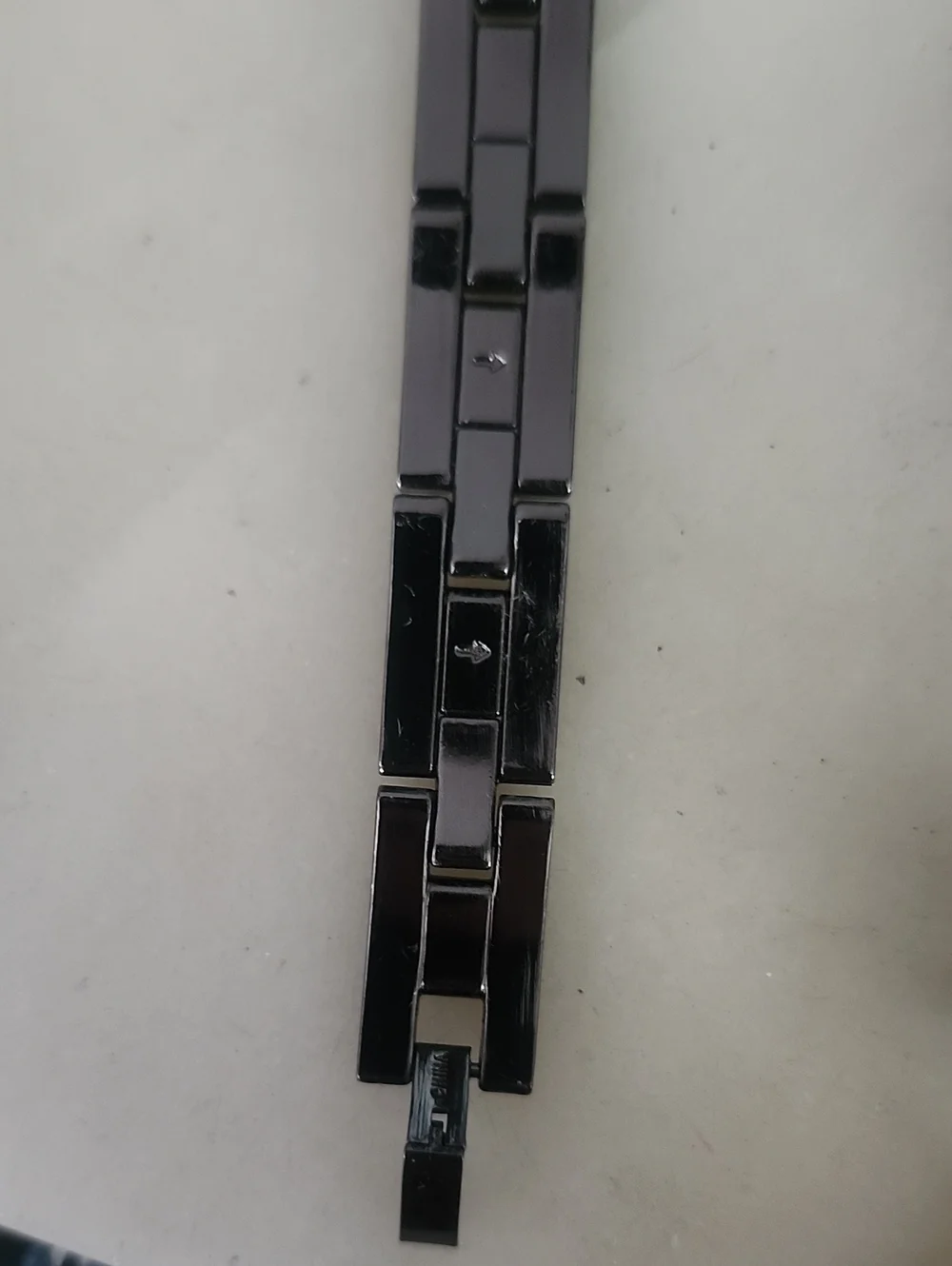 Gunmetal Black Stainless Steel Link Bracelet for Men
